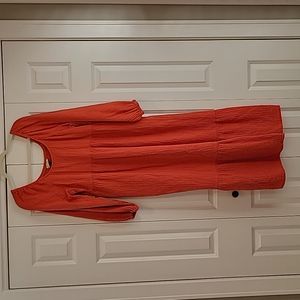 Smocked back peasant dress